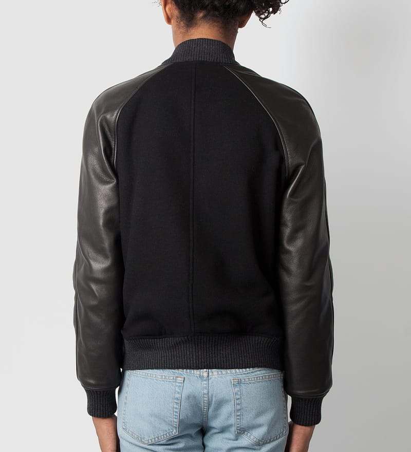ジャケット・アウター a.p.c. leather zip jacket archive A.P.C. - Black Kenickie Teddy Jacket | HBX