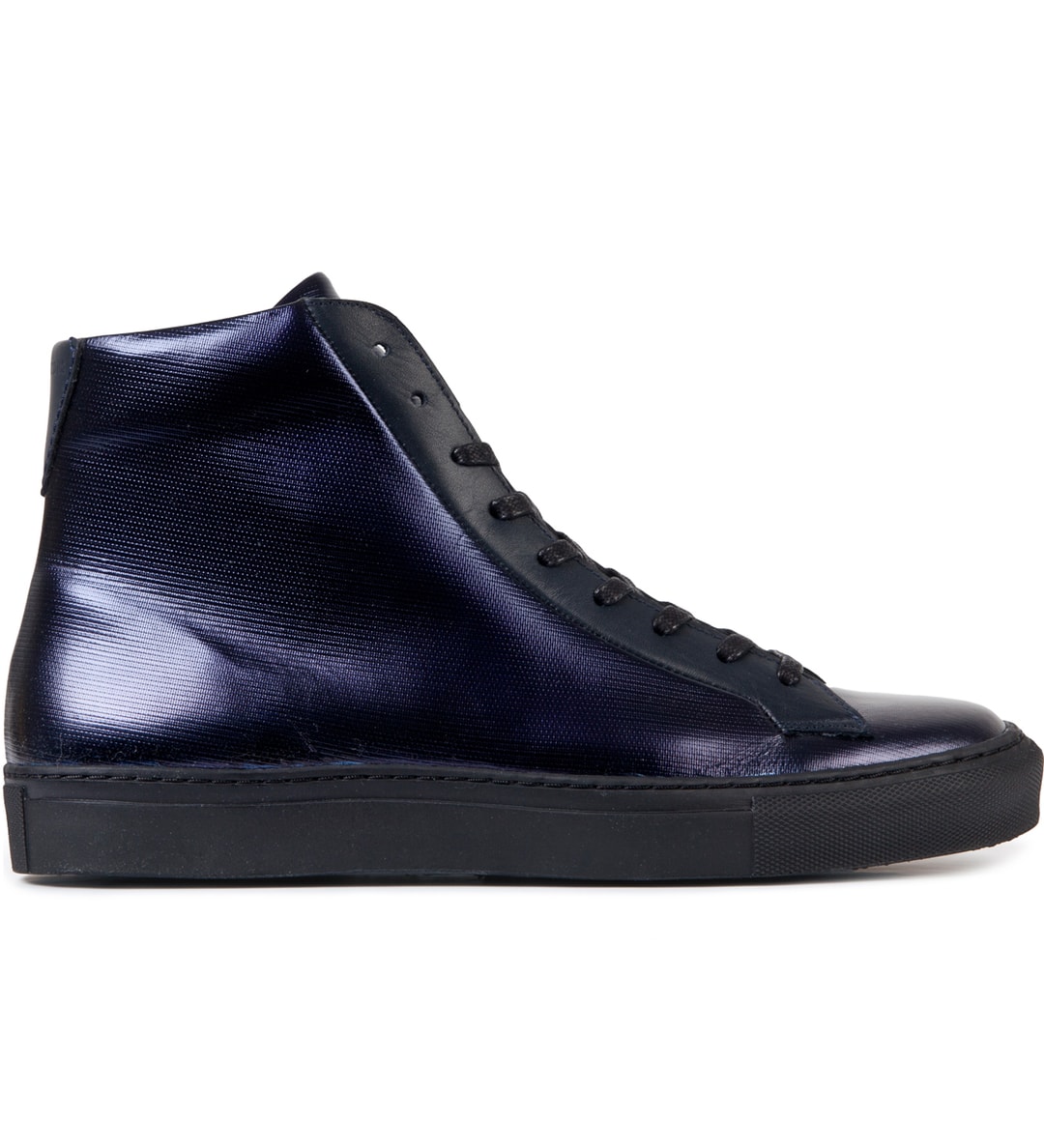 Raf Simons - Navy High Top Minimal Sneaker | HBX - Globally Curated Fashion and Lifestyle by