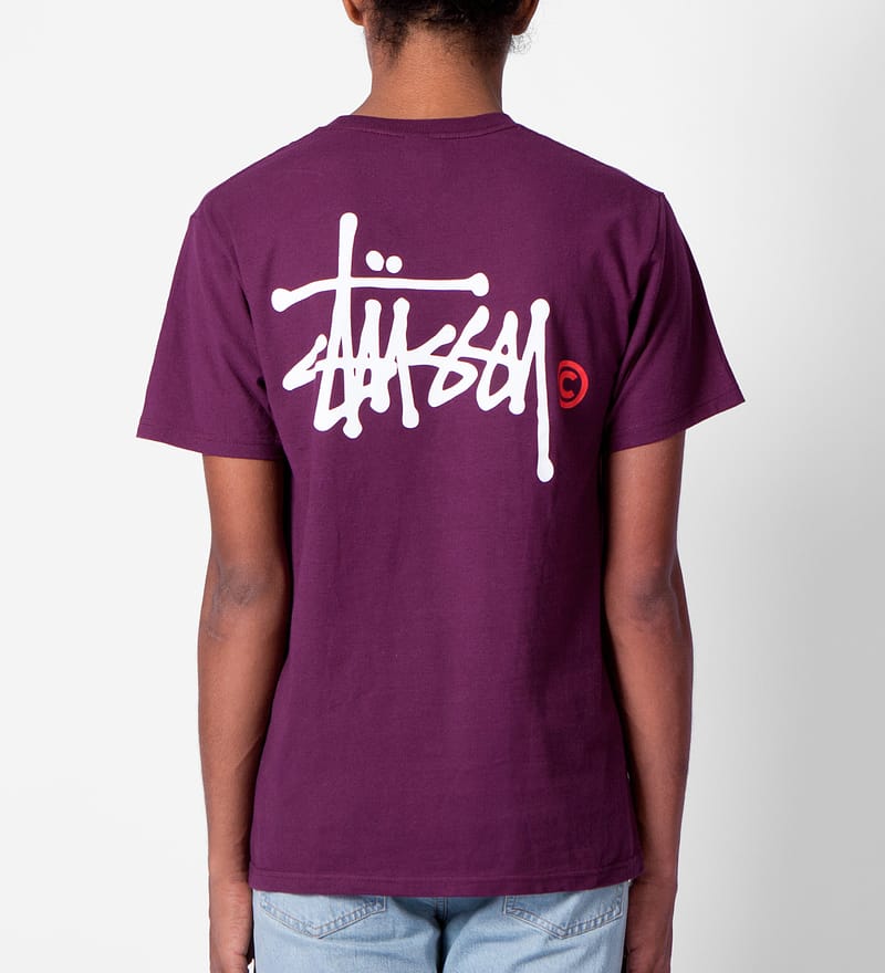 Stüssy - Eggplant Basic Logo T-Shirt | HBX - Globally Curated