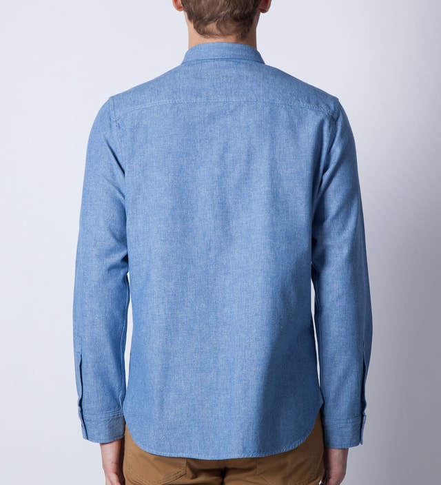 GARBSTORE - Royal Blue/Orange UK Prison Blouson Shirt | HBX