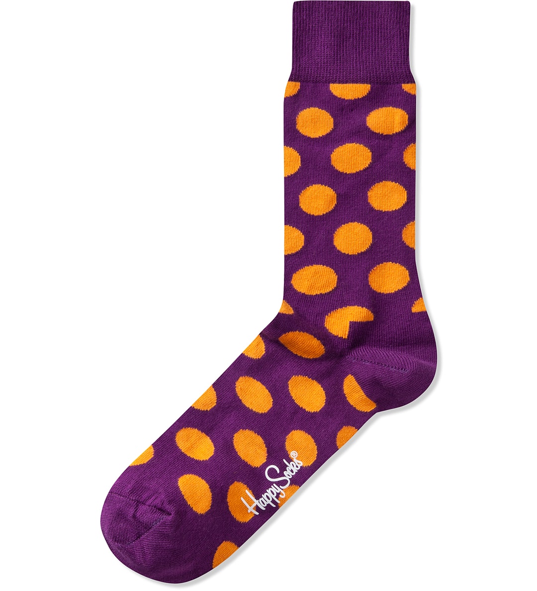 Happy Socks Purple/Orange Big Dot Sock HBX Globally Curated
