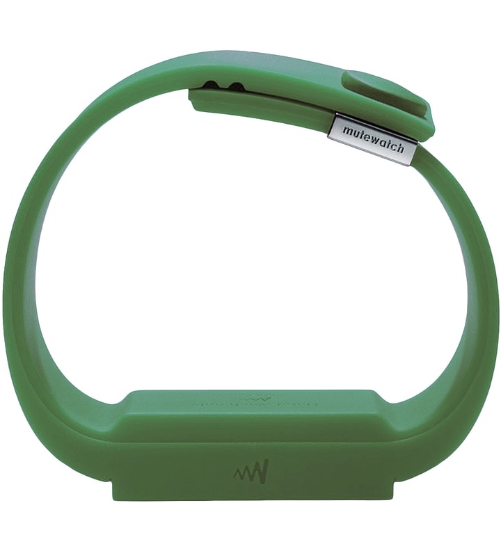 Mutewatch Ivy Green Rubber TPU Watch With Opto Electronic Display