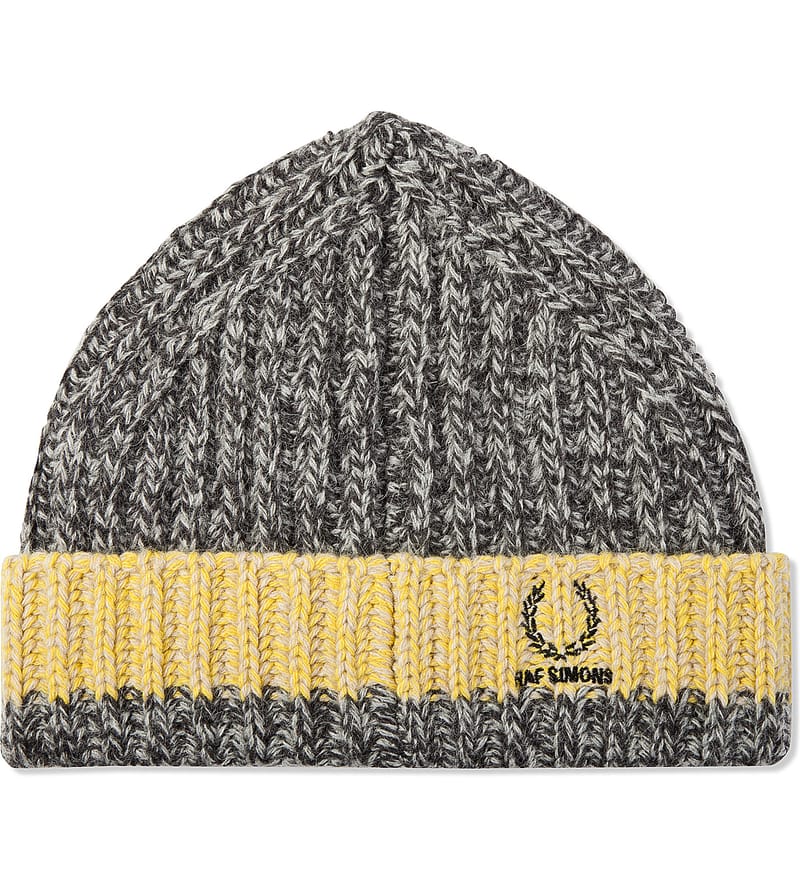 Raf Simons x Fred Perry - Spun Marl Raf Beanie | HBX