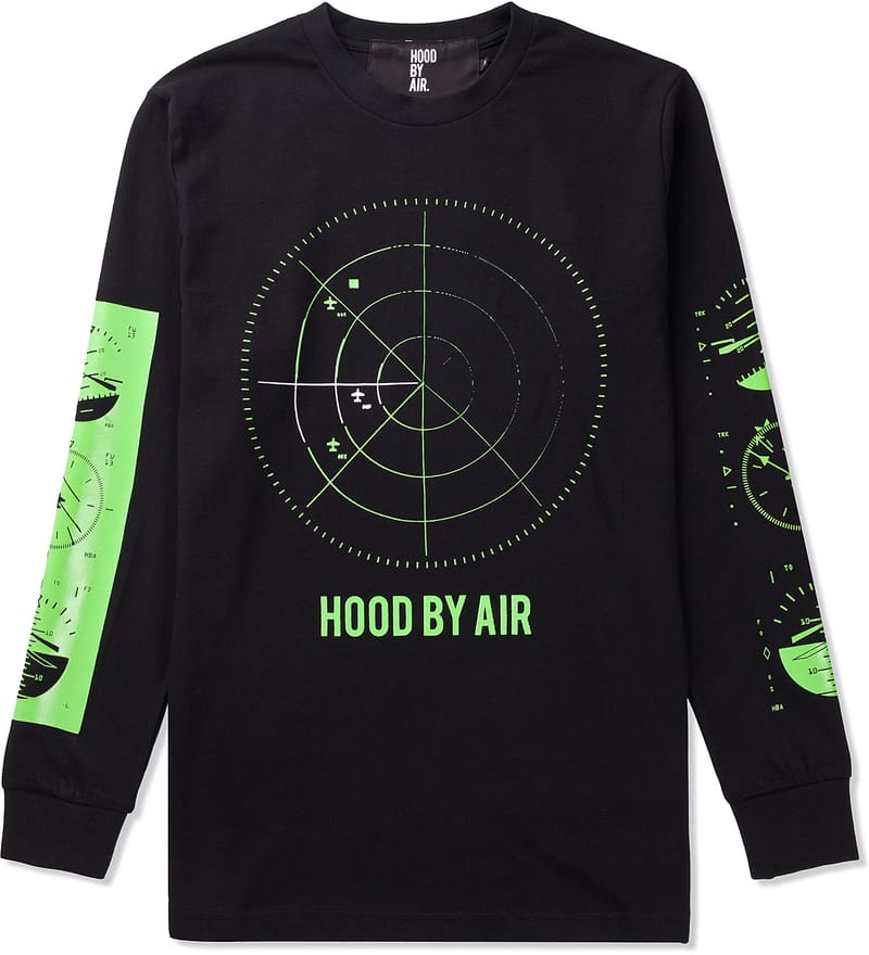 Hood By Air ブラック ロングスリーブ Tシャツ L Hood By Air ブラック ロングスリーブ Tシャツ L トップス