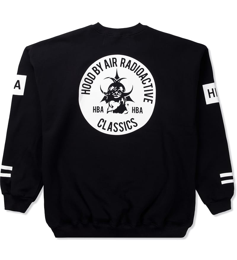 Hood By Air. - Black With White Print Radioactive Sweater | HBX