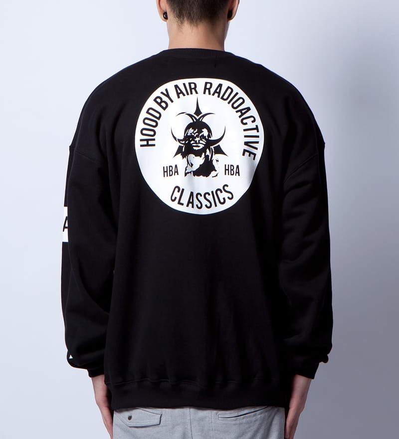 Hood By Air. - Black With White Print Radioactive Sweater