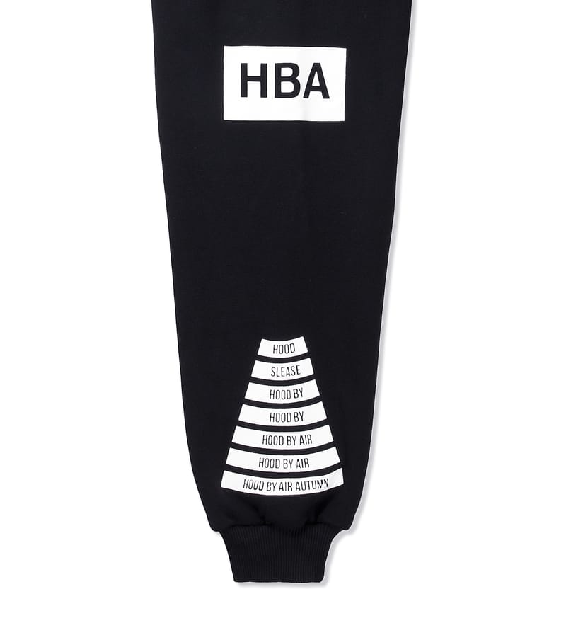 HOOD BY AIR HBA トレーナー S 黒/白 Sweatshirt Hood by Air Black size XS International in Cotton