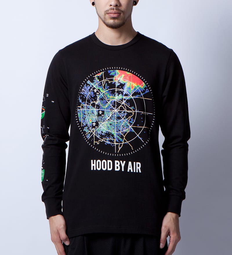 Grey Hood By Air radar purchases crewneck