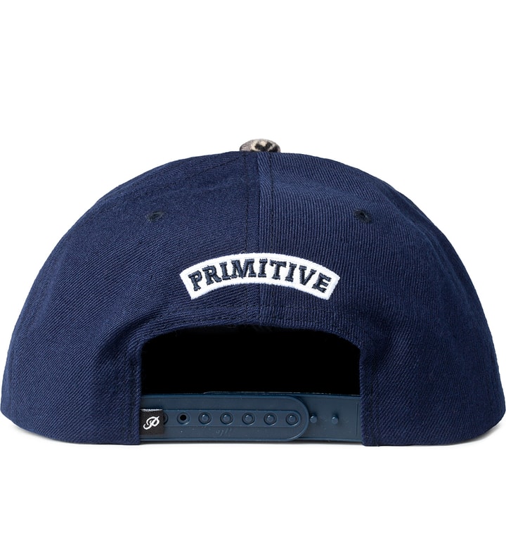Primitive - Navy Classic P Navajo Snapback Cap | HBX