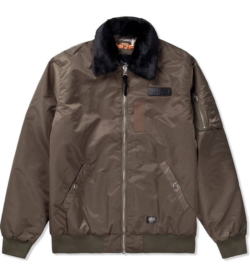 Stüssy - Olive Pride MA1 Jacket | HBX - Globally Curated Fashion