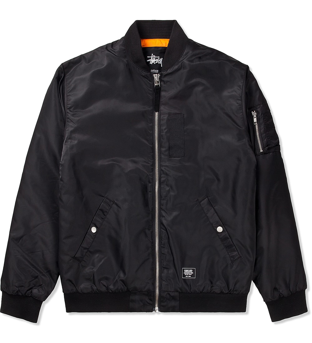 Stussy - Black MA1 II Jacket | HBX