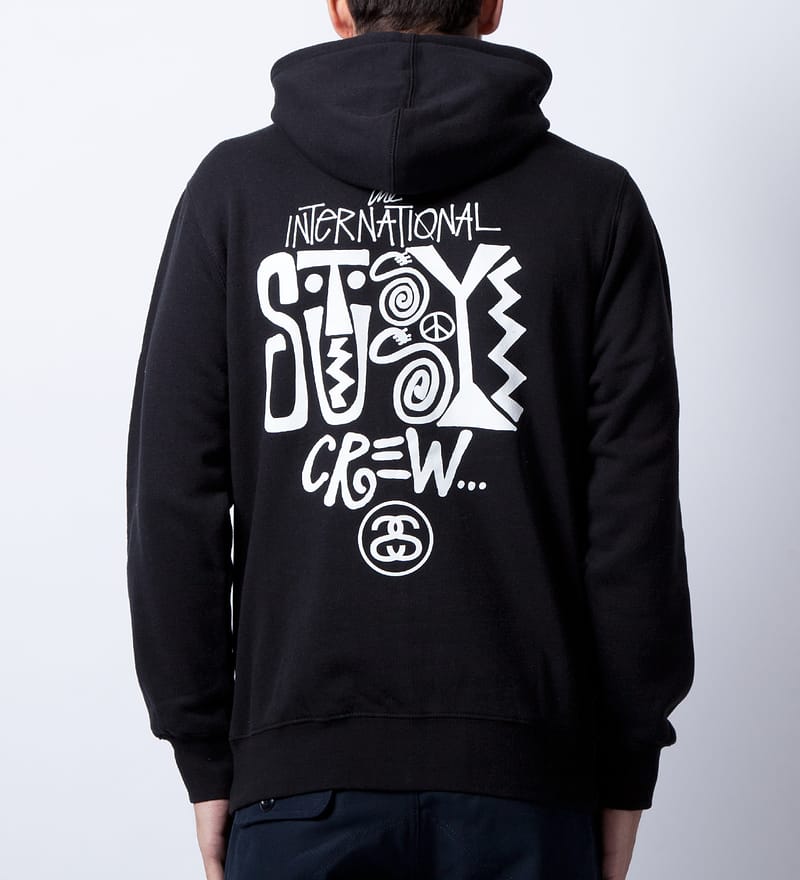 Stüssy - Black Tribal Hoodie | HBX - Globally Curated