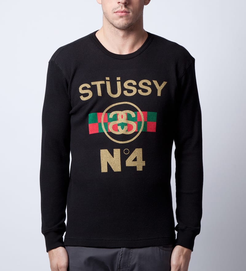 【90s】Stussy S Logo Sweater M Blackステューシー 90sStussy S Logo Sweater M Blackステューシー 90s Stussy No.4 L⁄S