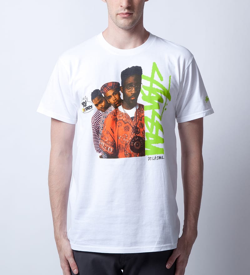 Stüssy - Stussy x YO MTV RAPS! White De La Soul T-Shirt | HBX