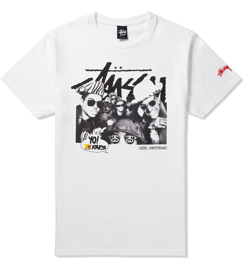 Stüssy - White Stussy x YO MTV RAPS! Digital Underground T-Shirt