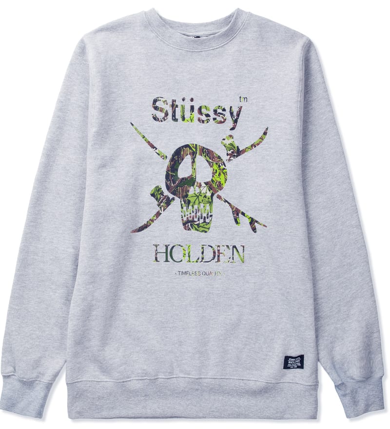 Stüssy - Stussy x Holden Grey Heather Camo Snow Skull T