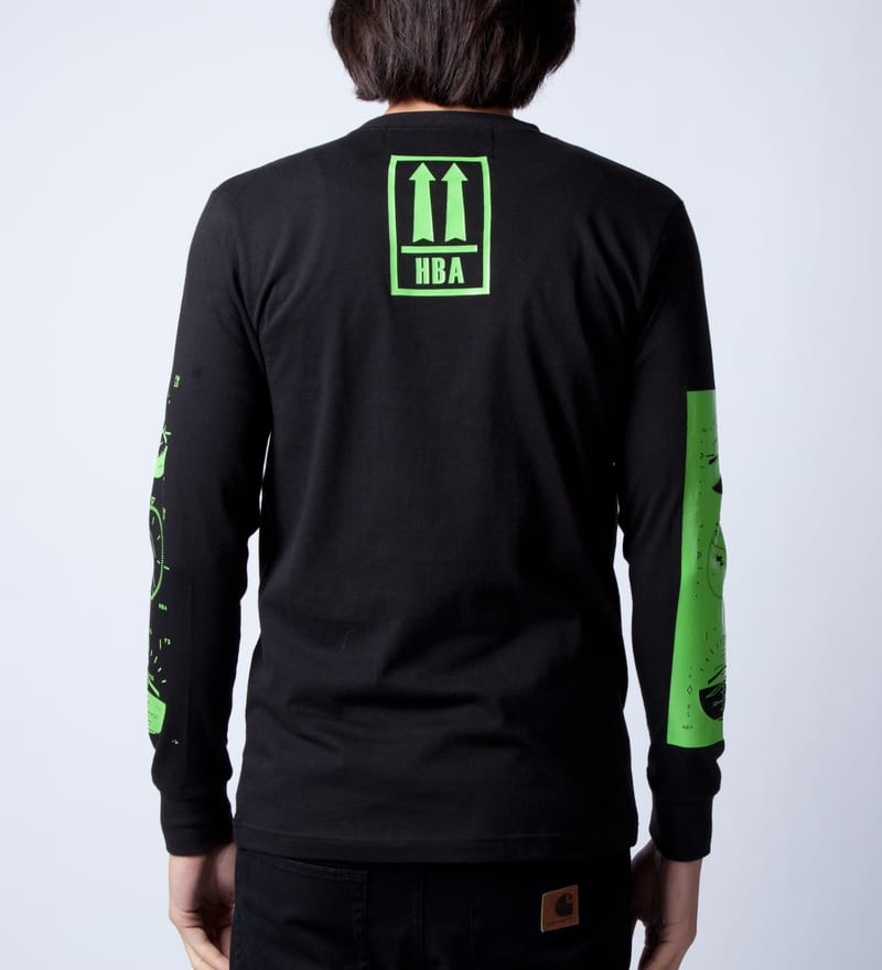Hood By Air ブラック ロングスリーブ Tシャツ L HOOD BY AIR. - HOOD BY AIR. ロンT ロングTシャツの通販 by み