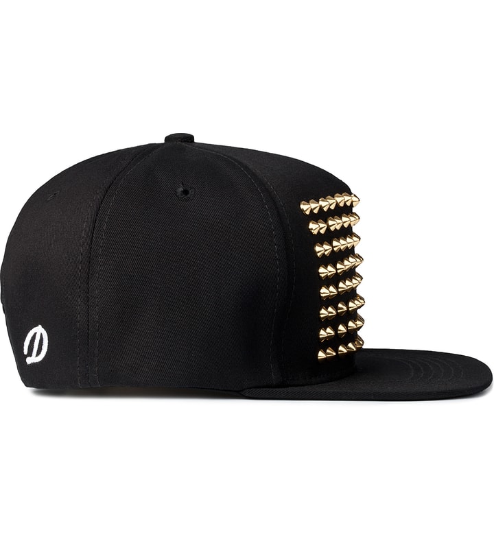 Stampd - Black Gold Studded Snapback Cap | HBX - Globally Curated ...
