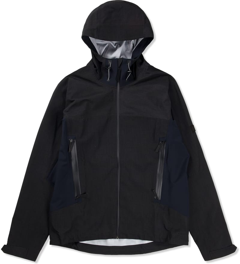 ISAORA - Charcoal 3-L Shell with Stretch Paneling Jacket | HBX