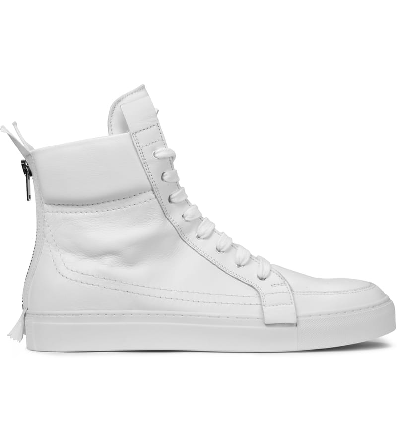 KRISVANASSCHE - White Zip At The Back Sneaker | HBX