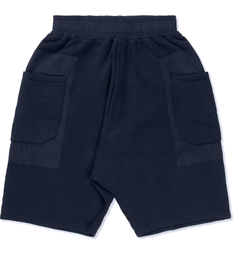 パンツ 00s Damir doma Wide shorts archive SILENT DAMIR DOMA - Midnight Blue Bleach Pam MNS Basic Sweat