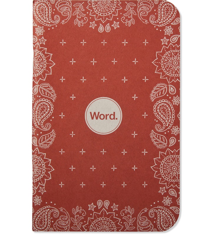 Word. - Red Bandana 3 Pack Notebook | HBX - HYPEBEAST 為您搜羅全球潮流時尚品牌