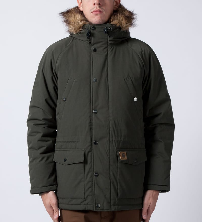 Carhartt Work In Progress - Cypress/Black Trapper Parka | HBX