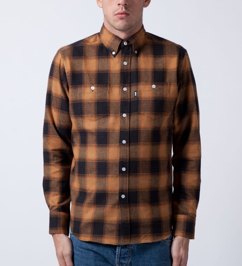FTC - Yellow Ombre Plaid Nel B.D Shirt | HBX - Globally Curated