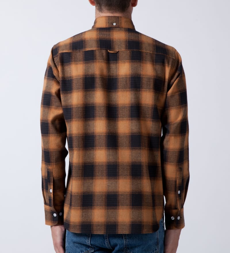 FTC - Yellow Ombre Plaid Nel B.D Shirt | HBX - Globally Curated