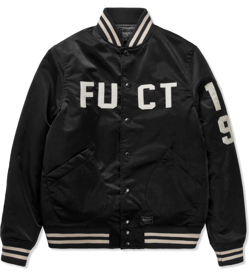 FUCT SSDD - Black FUCT Stadium Jacket | HBX - Globally Curated