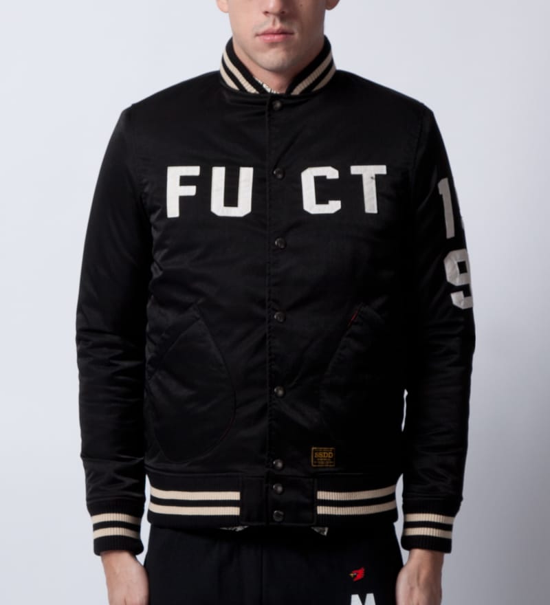 FUCT SSDD - Black FUCT Stadium Jacket | HBX - Globally Curated