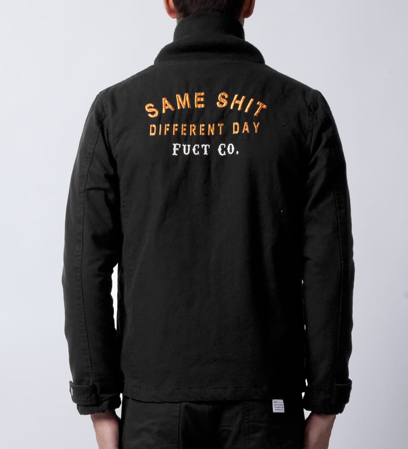 FUCT SSDD - Black Coverall Station Jacket | HBX
