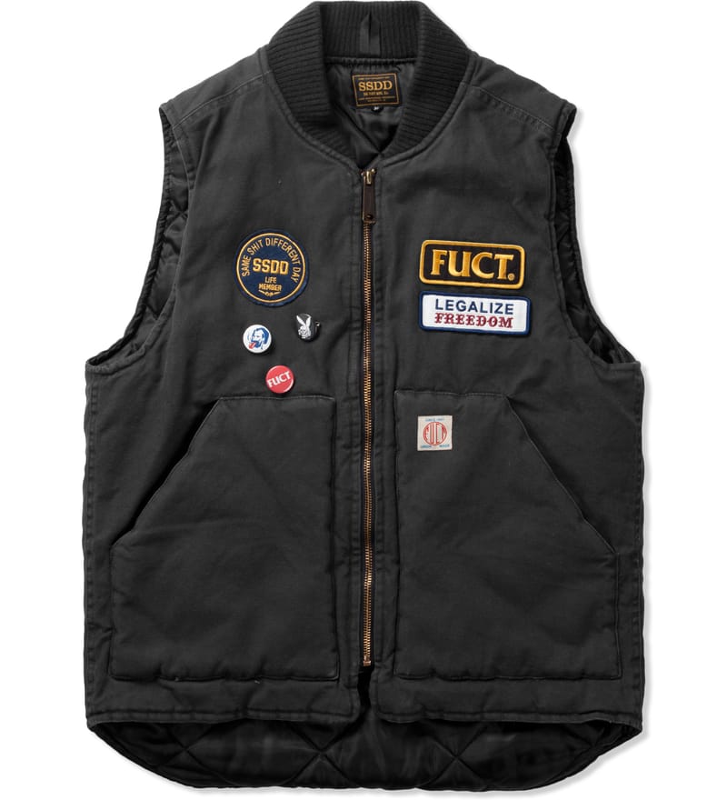 FUCT SSDD - Grey Lined Utility Vest | HBX - ハイプビースト