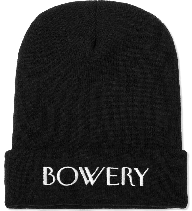 SSUR - Black Bowery Beanie | HBX - HYPEBEAST 為您搜羅全球潮流時尚品牌