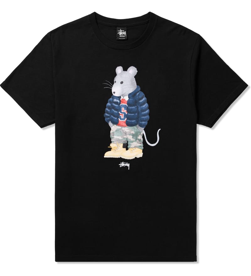 Stüssy - Black Thug Rat T-Shirt | HBX - Globally Curated Fashion