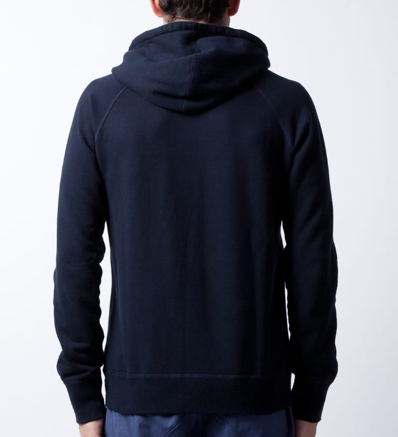 Reigning champ navy hoodie hotsell