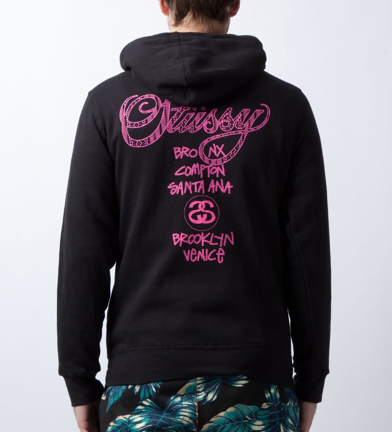 Stüssy - Black Safari WT Hoodie | HBX - Globally Curated Stüssy - Black Safari WT Hoodie | HBX - Globally Curated