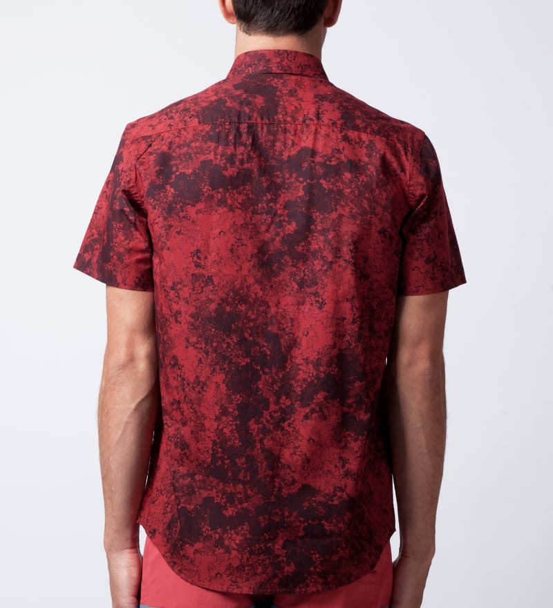 Saturdays Nyc - Red Esquina Mineral Print Woven Shirt | HBX Saturdays Nyc - Red Esquina Mineral Print Woven Shirt | HBX