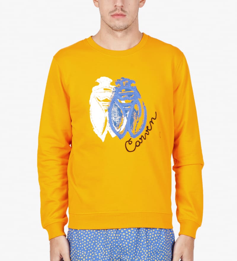 CARVEN - Orange VIF Cricket Molleton Sweater | HBX - Globally
