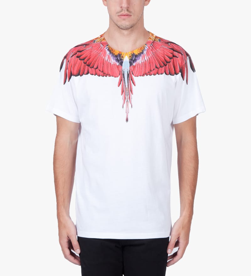 Marcelo Burlon - White Alas Red T-Shirt | HBX