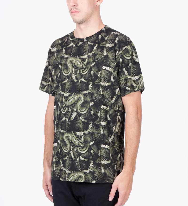 Marcelo Burlon - Green All-Over Snake T-Shirt | HBX