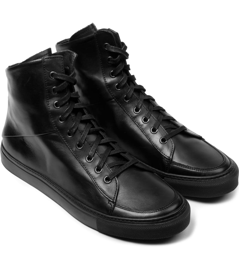 SILENT DAMIR DOMA - Black Silas High Top Sneakers | HBX