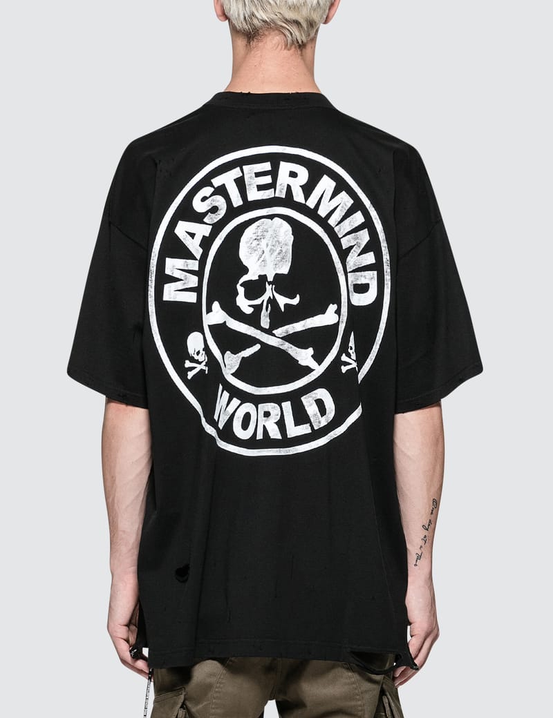 Mastermind World - Distressed Oversized Circle Logo S/S T Mastermind World - Distressed Oversized Circle Logo S/S T