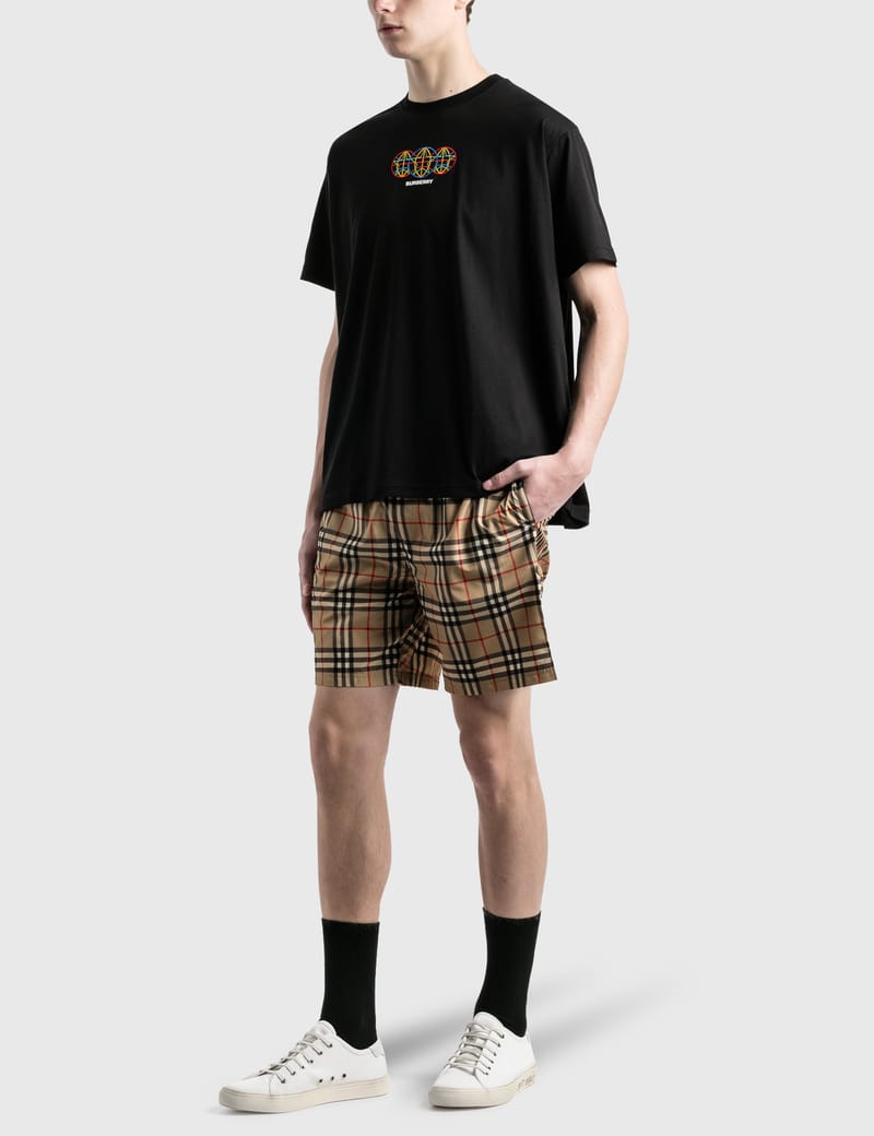 BURBERRY バーバリー GLOBE GRAPHIC PRINTED Tシャツ Burberry: White Globe Graphic T-Shirt | SSENSE