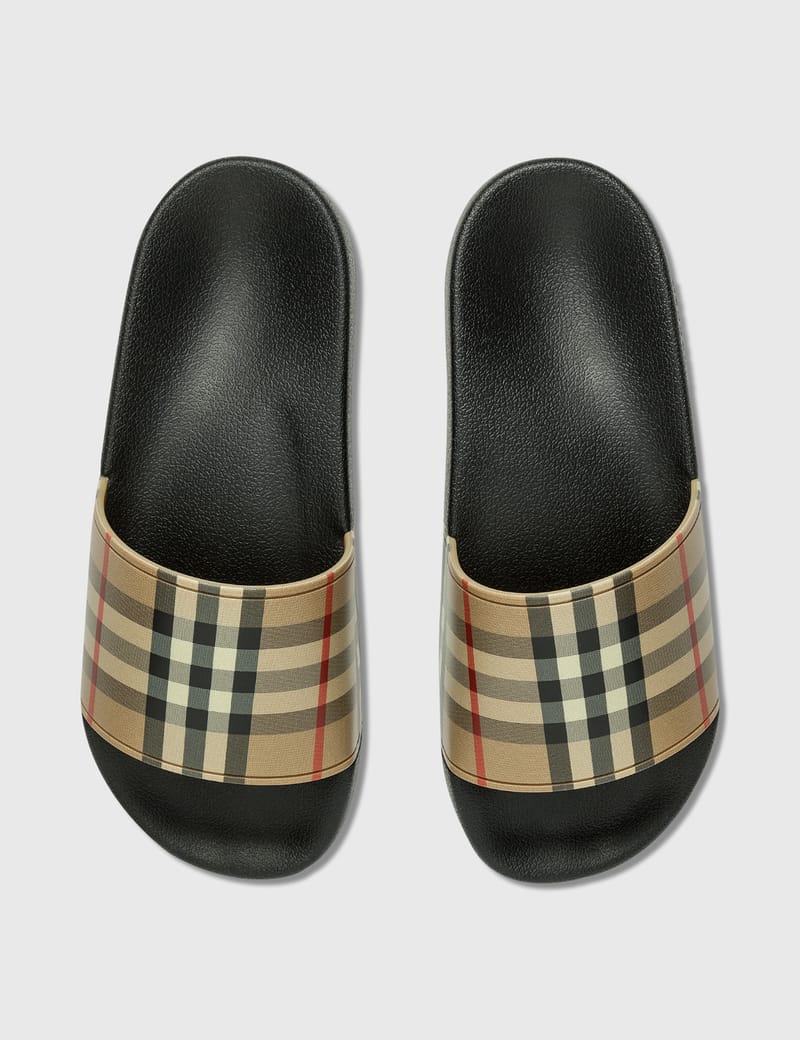 Burberry - Vintage Check Slides | HBX - Globally Curated