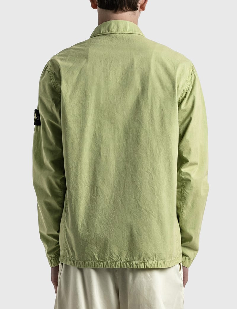 【新品未使用】stone  over shirt Green Stone Island - Double Pocket Button Over Shirt | HBX