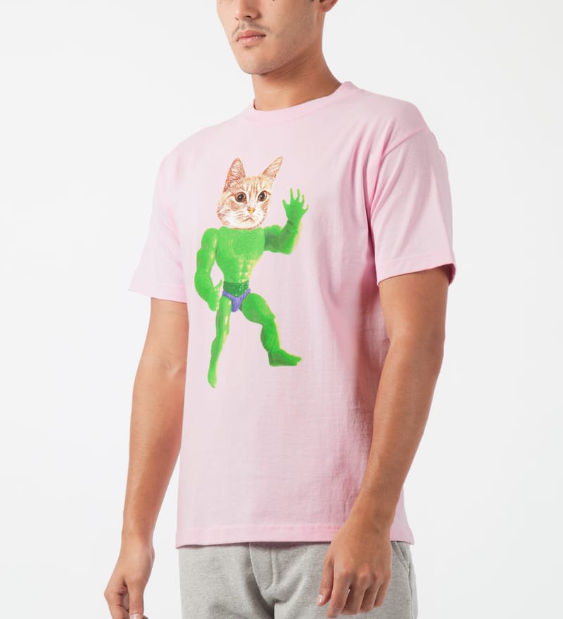 Odd Future - Pink Mellowhype Beast Cat T-Shirt | HBX