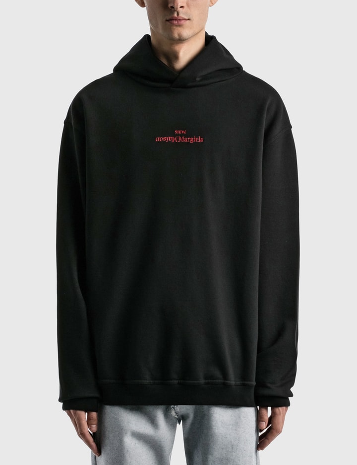 Maison Margiela - Embroidered Logo Hoodie | HBX - Globally Curated ...