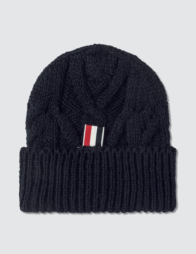 Thom Browne - Aran Cable Hat | HBX - ハイプビースト(Hypebeast)が ...