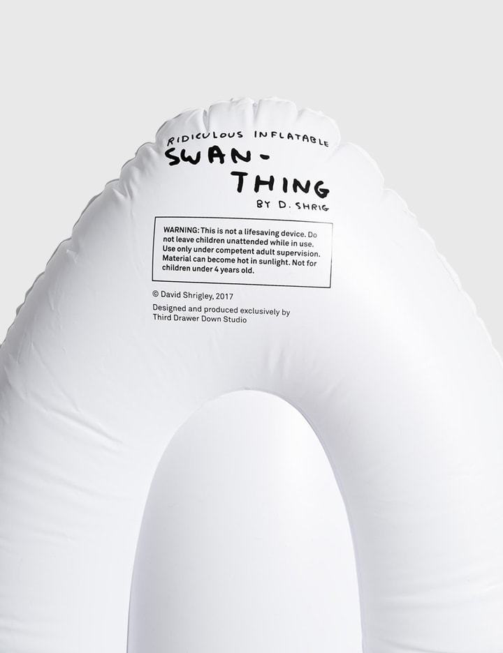 David Shrigley Ridiculous Inflatable Swan Thing Pool Float Hbx